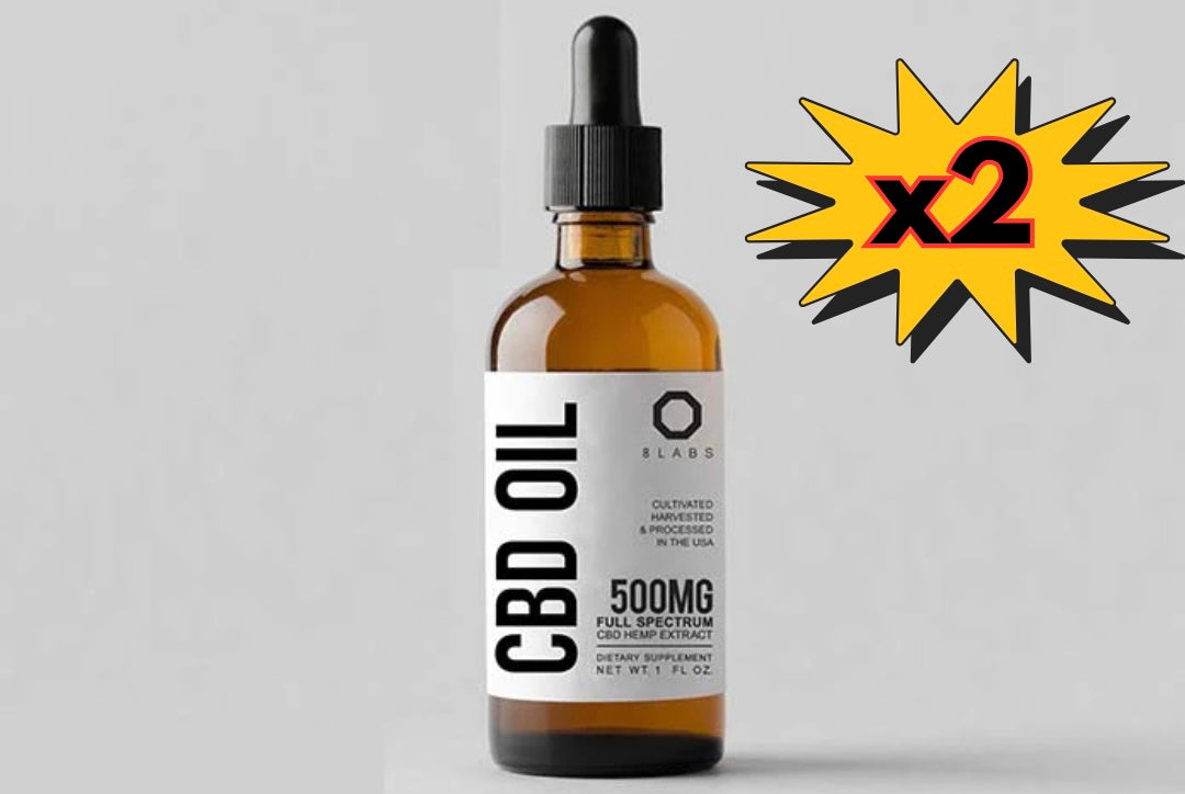 Full Spectrum Organic CBD Oil 500MG (Two Bottles)