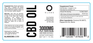 8Labs CBD Full Spectrum Organic CBD Oil 3000MG | 8LABS CBD