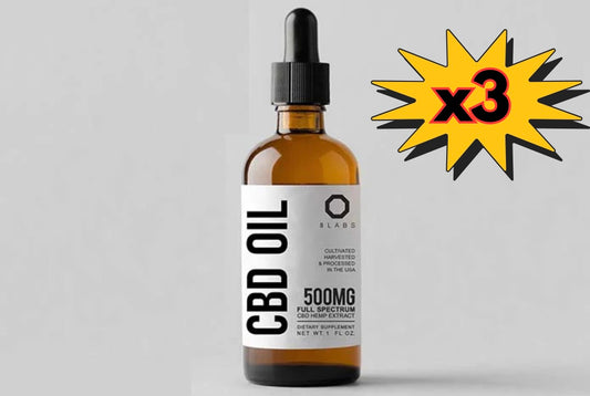 Full Spectrum Organic CBD Oil 500MG (Three Bottles)
