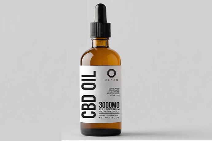 8Labs CBD Full Spectrum Organic CBD Oil 3000MG